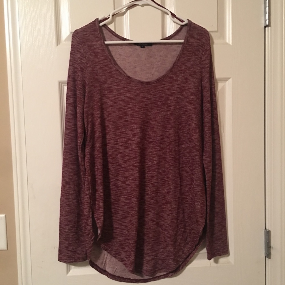 High-Low Maroon 3/4 Sleeve!